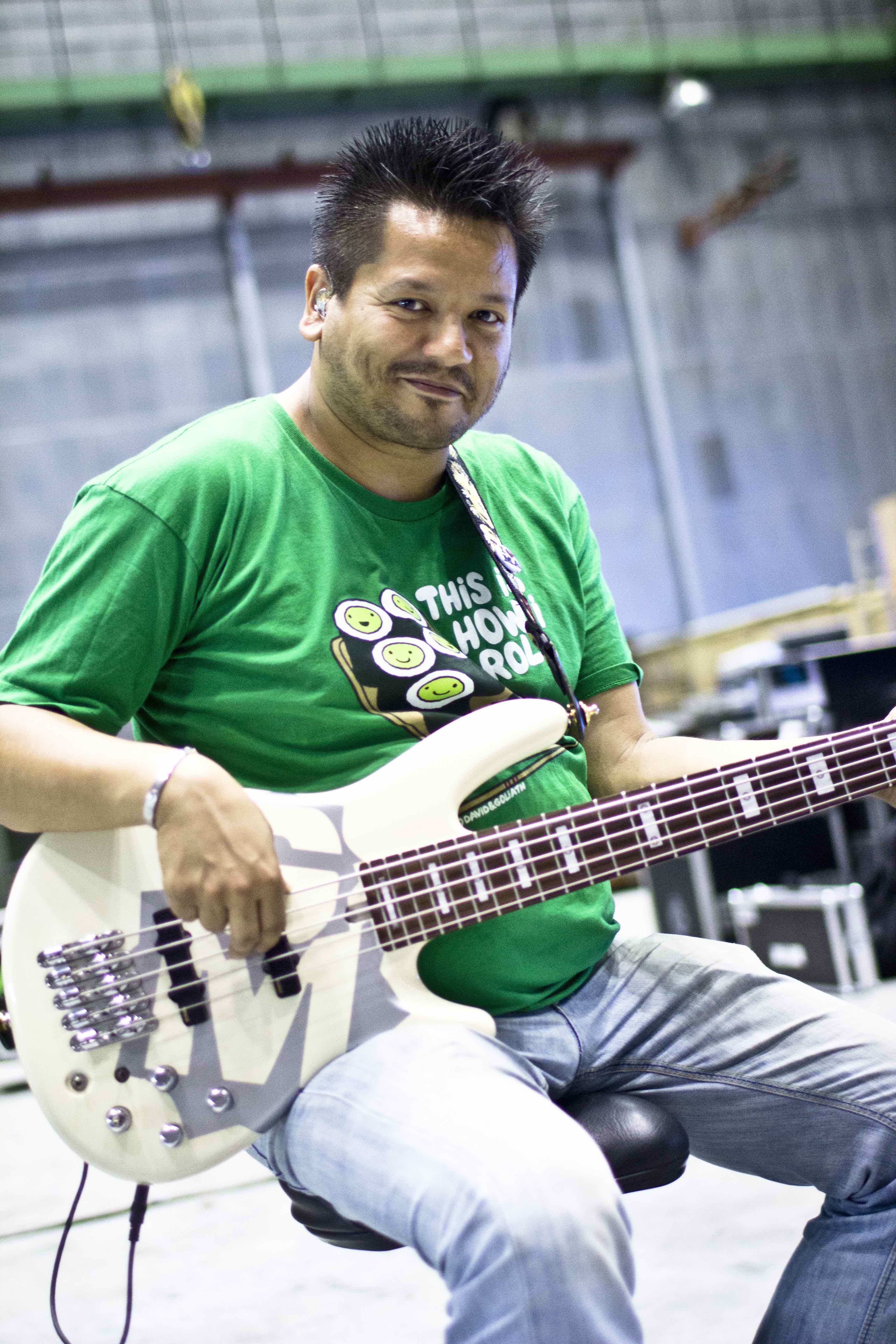 Our man on bass Robee Mariano